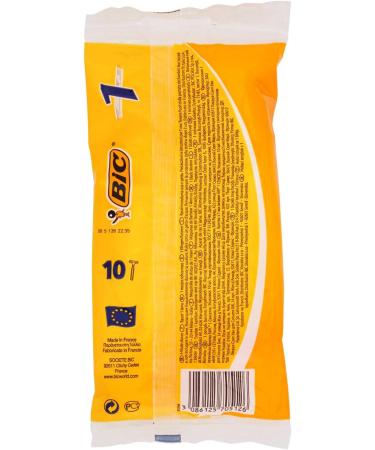 Bic 1 Disposable Razors Pack of 10 - Affordable High-Quality Razors for Smooth Shaving | International Shipping Available - Buy Online on GoSupps.com