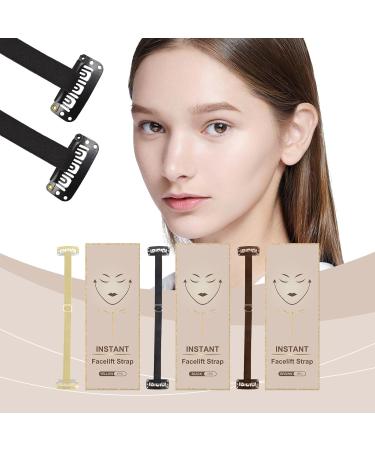 Adjustable Elastic Face Lift Belt Polyester Slimming Headbands To Minimize Double Chin And Contouring Jaw Line Brown - Buy Online on GoSupps.com