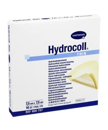 Paul Hartmann AG Hydrocoll Thin Wound Dressing White 7.5 x 7.5 cm 10 pieces Pack of 10
