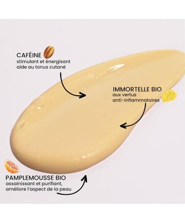 Pulpe de Vie - Certified Organic Brrright Eye Contour Care 15ml - Anti-waste! Grapefruit - Radiance and Decongestant - Reduces Dark Circles and Bags - Intensely Hydrates - Caffeine and Plant Actives - Buy Online on GoSupps.com