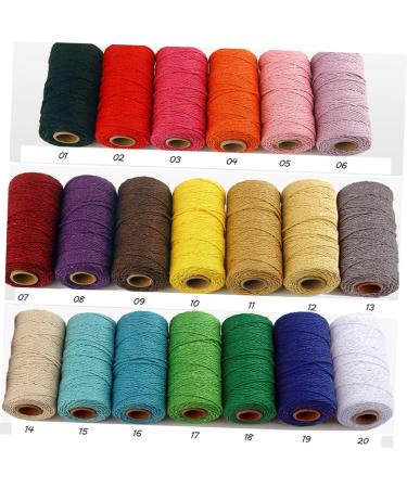 Amosfun 4 Roll Wickelsil Knitting Cord - Natural Cooking Yarn Macrame Accessories & DIY Craft Cotton Cord for Tinkering and Bakery Projects - Buy Online on GoSupps.com