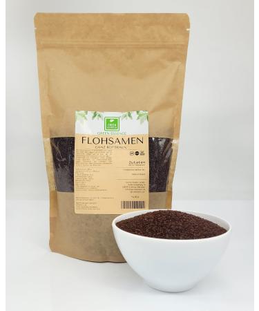 Psyllium 1 kg of the green essence - natural fiber stove - psyllium completely - red -brown - lactose -free - vegan - food quality