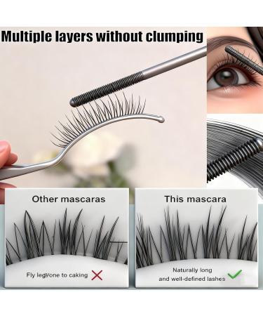 Curling Mascara | Waterproof Lengthening Volume Black Tubular Mascara | For Daily Use Travel Dates Work Business Special Occasions - Buy Online on GoSupps.com