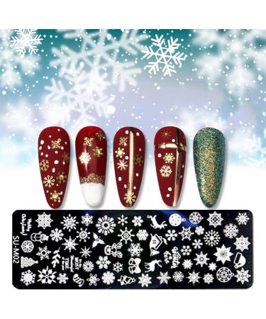Herbests 6-Piece Nail Art Stencil Set | Self-Adhesive DIY Decoration Plates | Stainless Steel Templates for Women & Girls | Perfect Christmas Gift - Buy Online on GoSupps.com