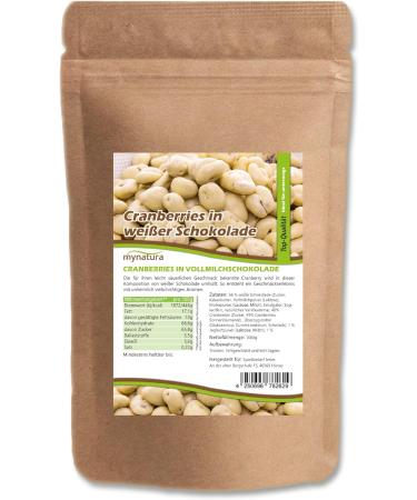  mynatura Mynatura Cranberries Dried in White Chocolate Cranberry Wrapped in Chocolate Cereal Snack Cranberries Sweet Bag (3 x 1000 g) - Buy Online on GoSupps.com