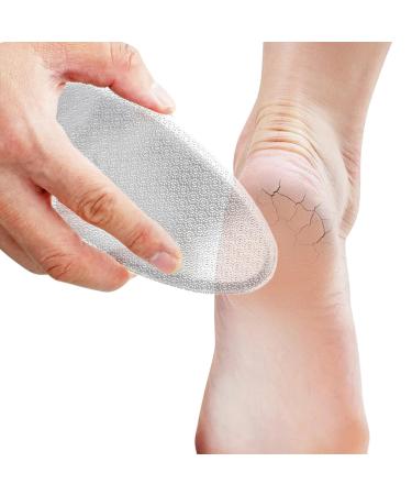 Foot Scrubber | Heel Scraper Nail File | Glass Foot Scraper Pedicure Foot Buffer Pedicure Tool for Soft Smooth Foot Foot Wash Board