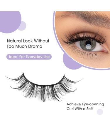 Manga-Shadow Natural Look Mink Lashes 5-Pack - Calesi False Lashes Wispy & Clear Fake Eyelashes - Buy Online on GoSupps.com