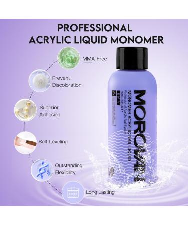 Morovan Monomer Acrylic Nail Liquid Kit | MMA-Free Formula for Nail Extensions | Includes Dehydrator & Primer | Perfect for DIY Nail Lovers - Buy Online on GoSupps.com