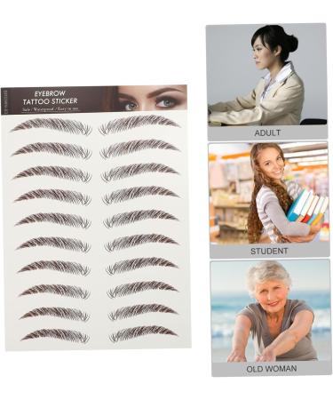 Beavorty 72 Sheets Waterproof Eyebrow Stickers Eyebrow Grooming Shaping Kit Eyebrow Tattoos Stickers Make up - Buy Online on GoSupps.com