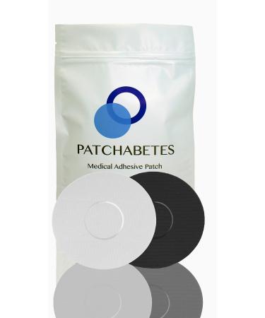 Waterproof Adhesive Patches Compatiable with Libre 2 & 3 Guardian Sensor Adhesive & More -White & Black