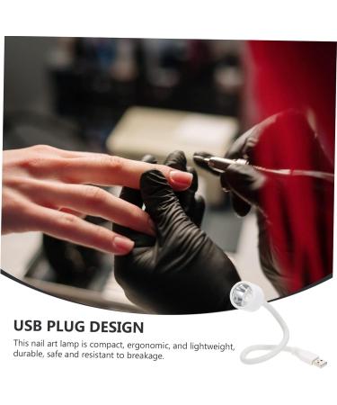  POPETPOP POPETPOP 1Pc Mini Nail Lamp Nail Art Supplies Nail Dryer Nail Dryer Light Polish Nail Dryer Nail Polish Dryer White ABS Lamp Grill Automatic Miss - Buy Online on GoSupps.com