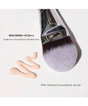 EIGSHOW Slanted Kabuki Brush for Liquid, Cream, and Powder Makeup - Professional Buffing and Blending Face Brush for Beginners and Pros - F625 - Buy Online on GoSupps.com