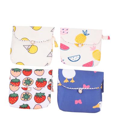 Plafope 4 pieces women bandage storage bag multi -purpose storage bag portable ladies bandage bag travel menstrual bag bags outdoor ladies bandage bags perioda bag