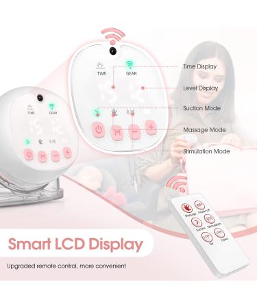Jheppbay Double Electric Wearable Breast Pump - Handsfree & Pain-Free with Remote Control (BPA Free) - Buy Online on GoSupps.com