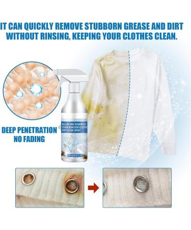 Vanish Stain Remover - No-Wash All in 1 Powerful Stain Remover Clothes Dry Spray - 120ml Laundry Cleaning Stubborn Stains Cleaner for Cleaning Food Grease Coffee Tea - Buy Online on GoSupps.com