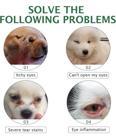 Cat & Dog Eye Drops 2 Bottle Relieve Red Eyes & Allergy Symptoms & Relieve Eye Inflammation Infect for Acute or Seasonal Dry Eyes Eye Wash Drops Gentle Formula for Dirt Crust & Discharge Remover - Buy Online on GoSupps.com