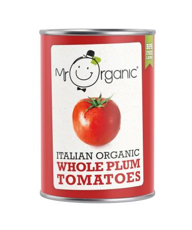 Mr Organic Italian Whole Plum Tomatoes 400g Whole Plum 400 g (Pack of 1)