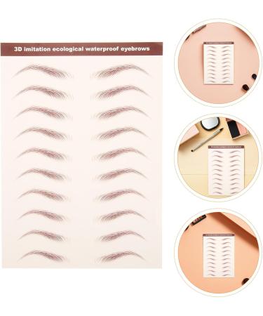 6 Feuilles de Sourcils Auto-Adh sifs 3D Imperm ables Transfert D Eau pour Maquillage Naturel Autocollants Temporaires Marron Faciles Appliquer pour v nements et Usage - Buy Online on GoSupps.com