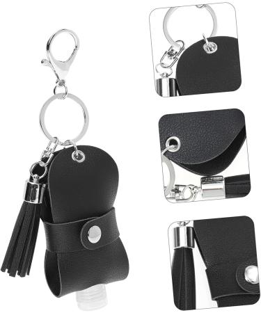 Didiseaon Shampoo Travel Container Perfume Bottle Set Holder Keychain Bottle Cover Keyring Silicone Bottle Caps Travel Hand Bottle Keychain Mini Perfume Bottle Water Bottle Cover 10x4.3cm Black - Buy Online on GoSupps.com