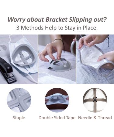 Silicone Mask Bracket - Cool and Breathable Face Mask Spacer - 3pcs Multicolored - Buy Online on GoSupps.com