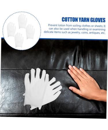 minkissy 12pairs Gloves Wax Bath Liners Wax Bath Mittens Paraffin Wax Mittens Paraffin Bath Mittens Santa Cosplay Costume Work Glove White Cotton Yarn Labor Protection Cotton Jewelry - Buy Online on GoSupps.com