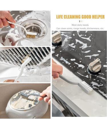 ORIJOYNA 3-Piece Kitchen Cleaning Scrub Brush Set with Stainless Steel Brass and Nylon Bristles - Ideal for Range Hood Degreasing Grime and Rust Removal - Buy Online on GoSupps.com