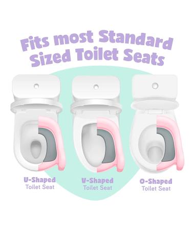 Ashtonbee Mountable Potty Seat with Steps Pink - Easy Toilet Training Solution - Buy Online on GoSupps.com