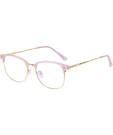 Buy Joxigo Blue Light Filter Computer Glasses for Men & Women - UV Protection Case Included Anti-Headache Eye Fatigue Relief - Pink & Gold Gaming Glasses for PC TV Tablet - Buy Online on GoSupps.com