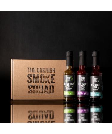 The Mild Hot Sauce Box | Jalape o & Lime Chipotle and Sweet Chilli Hot Sauce | Mild Sauce | Versatile Hot Sauce | Gifts for hot sauce fans - The Cornish Smoke Squad - Buy Online on GoSupps.com