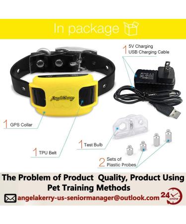 AngelaKerry Wireless Dog Fence System with GPS Outdoor Pet Containment System Rechargeable Waterproof Collar 850YD Remote for 15lbs-120lbs Dogs (1pc GPS Receiver by 1 Dog) - Buy Online on GoSupps.com