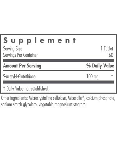 Buy Nutricology Acetyl-Glutathione 100 mg - Well Absorbed Oral Glutathione Supplement for Immune Support - 60 Count | Fast International Shipping - Buy Online on GoSupps.com