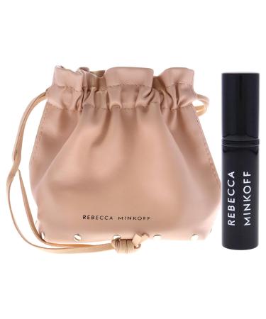 Rebecca Minkoff Mini Travel Gift Set - Notes of Cardamom Jasmine and Tonka Bean - Delivers Sensuality and Warmth - Perfect for Perfume Lovers - Includes EDP Refillable Spray and Blush Bag - 2 pc