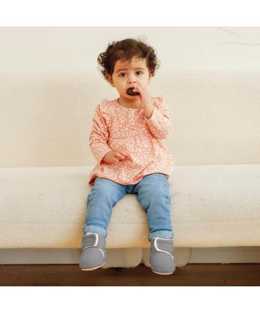 MASOCIO Baby Winter Booties | Infant Soft Sole Boots 12-18 Months | Gray - Buy Online on GoSupps.com