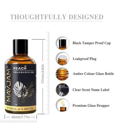 MAYJAM 100ML Peach and Bay Rum Fragrance Oils Essential Oils - Buy Online on GoSupps.com