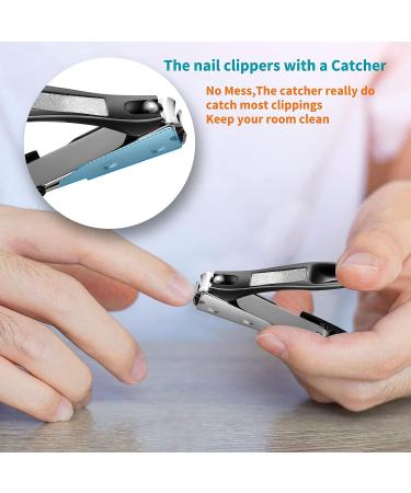 SZQHT Professional Toe Nail Clippers - Cuticle for Ingrown Fingernails - Manicure & Pedicure Kit for Elder - Thick Nails Care - Buy Online on GoSupps.com