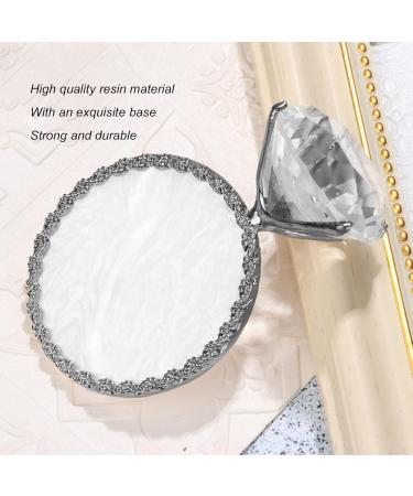 Nail Art Plate Nail Display Stand Resin Color Mixing Exquisite Nail Gel Color Painting Palette Nail Hand Practice Photography Props Nail Art Tools Nail Holder for Painting (Silver) - Buy Online on GoSupps.com