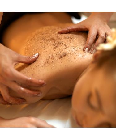 Granulated Natural Coffee Scrub for Face & Body - Anti-Aging Anti-Cellulite Exfoliant with Jojoba Oil & Vitamin E - Buy Online on GoSupps.com