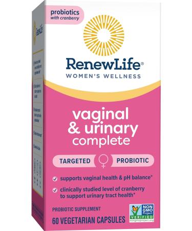 Renew Life Women's Wellness Vaginal and Urinary Probiotic and Cranberry Supplement Probiotic Supplement for pH Balance for Women Digestive Health Dairy Soy and Gluten-Free 3.5 Billion CFU 60 Ct - Buy Online on GoSupps.com