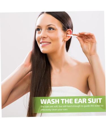 minkissy 100pcs Disposable Ear Washer Tips Medical Grade Ear Wax Cleaning Tools Safe and Flexible Design for Irrigation Transparent - Buy Online on GoSupps.com