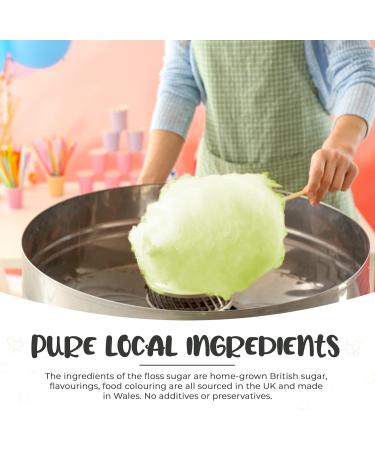 Baking Beauty and Beyond Premium Gin & Tonic Floss Sugar 800g - Natural Ingredients for Perfect Cotton Candy - Bulk Floss Sugar for Every Occasion - Buy Online on GoSupps.com