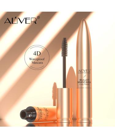 4D Silk Fiber Mascara Black - Waterproof Thick & Long Eyelashes Lump-Free Durable Soft Brush for Sensitive Eyes - Buy Online on GoSupps.com