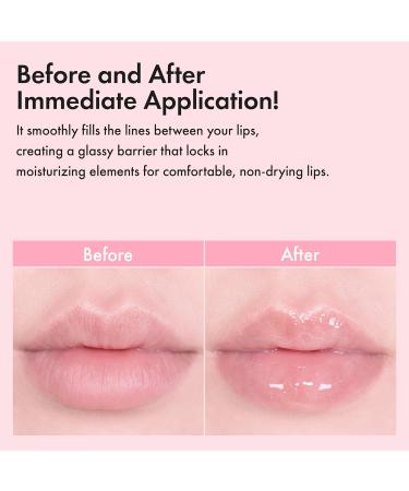 Amuse SEOUL Lip Fuller | Pink Diamond Lip Plumper Gold Glitter Lip Gloss Glossy Melting Lip Moisturizing Shine Korean Make-up Glass Texture Vegan - Buy Online on GoSupps.com