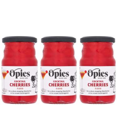 Cocktail Cherries Bundle with Opies Cocktail Cherries Maraschino 225g x3 (Pack of 3 Bundle)