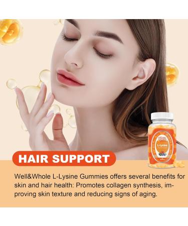Well&Whole L-Lysine Gummies 1000mg - L-Lysine Supplements for Kids and Adults Horse Chestnut Extract Circulation Supplements for Legs Vein* Support Gummies - Buy Online on GoSupps.com
