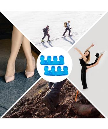 Eupsiiu 7-Piece Washable Toe Separator Set for Perfect Nail Polish Application - Ideal for Men & Women (Blue & White) - Buy Online on GoSupps.com
