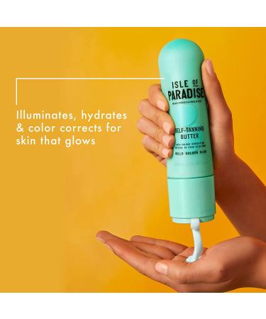 Isle of Paradise Self Tanning Body Butter - Hydrating Gradual Self Tan for Golden Glow | Vegan & Cruelty-Free | 6.76 Fl Oz - Buy Online on GoSupps.com