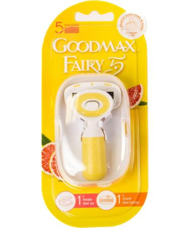 Goodmax Fairy Mini Lady Razor - Travel Size With Case - 5 Nano Blade - Moisture Bar Strip Dual Lubrication - Buy Online on GoSupps.com