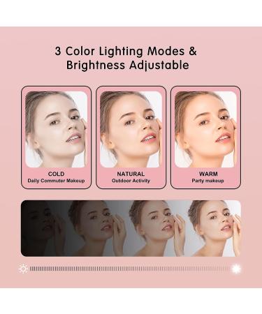 YanTianLe 15.7x10 Rechargeable Makeup Mirror with 70 LED Lights and Multiple Magnifications - White - Buy Online on GoSupps.com