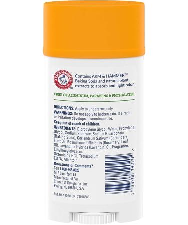 Arm & Hammer Deodorant 2.5oz Essentials Fresh by Arm & Hammer (Pack of 3) Rosemary Lavender 7.5 Ounce (Pack of 1) - Buy Online on GoSupps.com