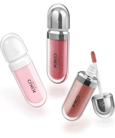 KIKO Milano Glossy Lip Set Makeup Kit: 2 Moisturizing Glosses and 1 Perfecting Lip Cream - Buy Online on GoSupps.com